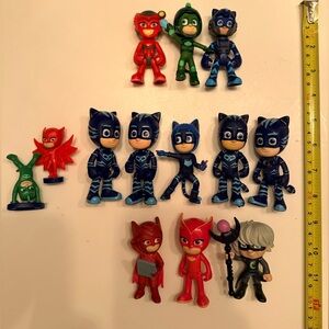 Assorted PJ Masks - Catboy, Owlette & Gekko Toy Figures